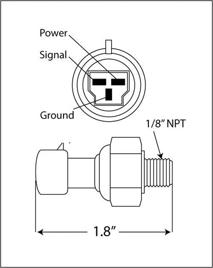 Prosport Gauges - Premium Oil/Fuel Pressure Sender