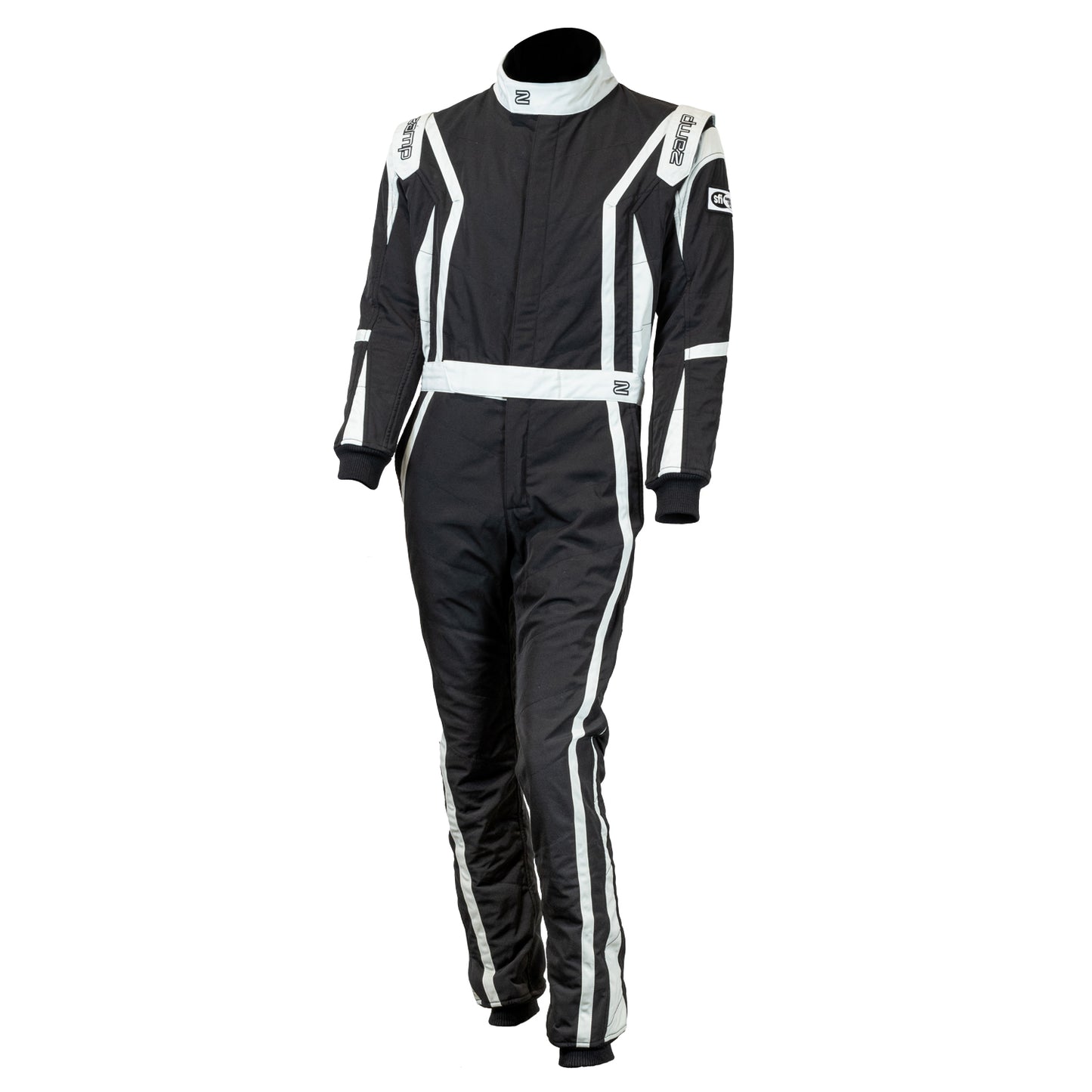 Zamp ZR-52F FIA8856-2018/SFI 3.2A/5 Black Lightweight Three Layer Race Suit Medium