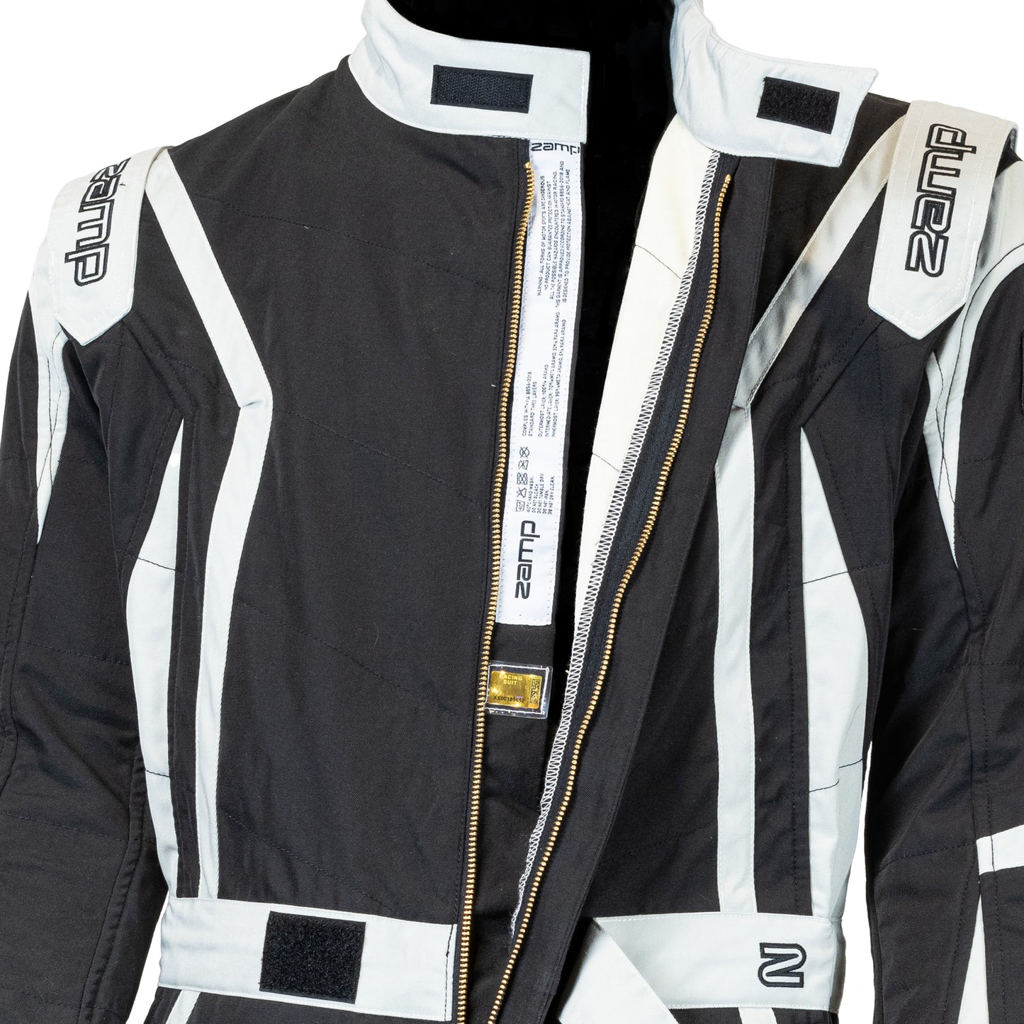 Zamp ZR-52F FIA8856-2018/SFI 3.2A/5 Black Lightweight Three Layer Race Suit XXX-Large