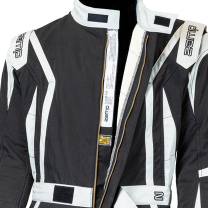 Zamp ZR-52F FIA8856-2018/SFI 3.2A/5 Black Lightweight Three Layer Race Suit XXX-Large