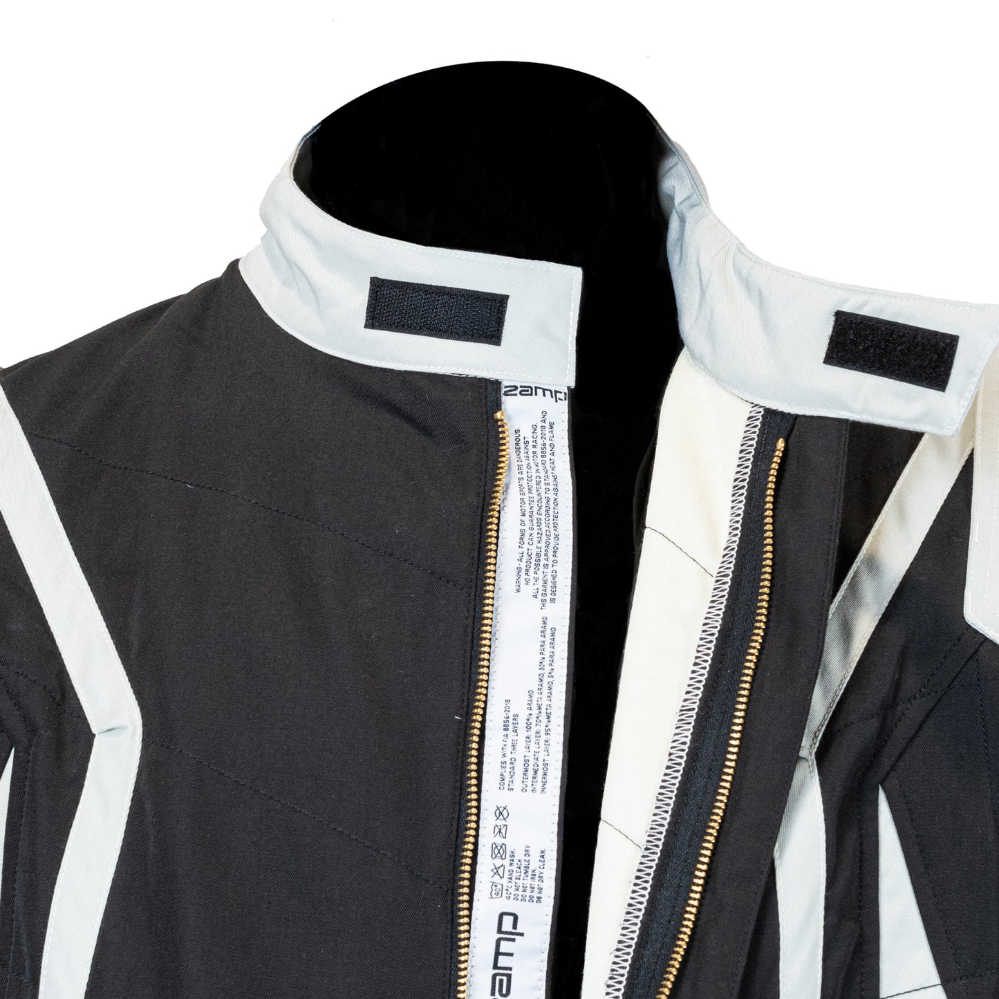 Zamp ZR-52F FIA8856-2018/SFI 3.2A/5 Black Lightweight Three Layer Race Suit Medium