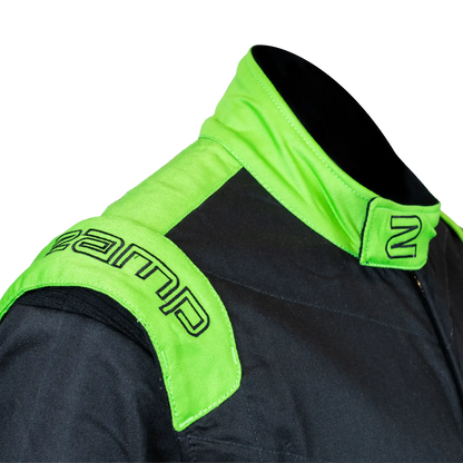Zamp ZR-40 Race Suit SFI 3.2A/5 Green/Black Youth X-Large