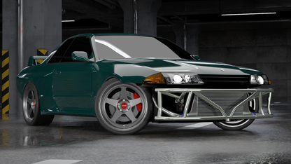 True Focus Fabrication - Nissan S13/S14/S15/R32 - Front Dual Row Bash Bar - Type 1