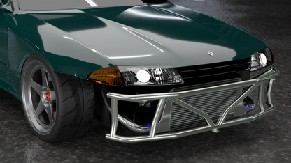 True Focus Fabrication - Nissan S13/S14/S15/R32 - Front Dual Row Bash Bar - Type 1