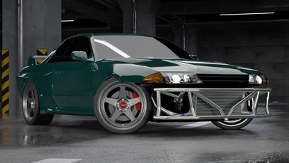 True Focus Fabrication - Nissan S13/S14/S15/R32 - Front Dual Row Bash Bar - Type 2