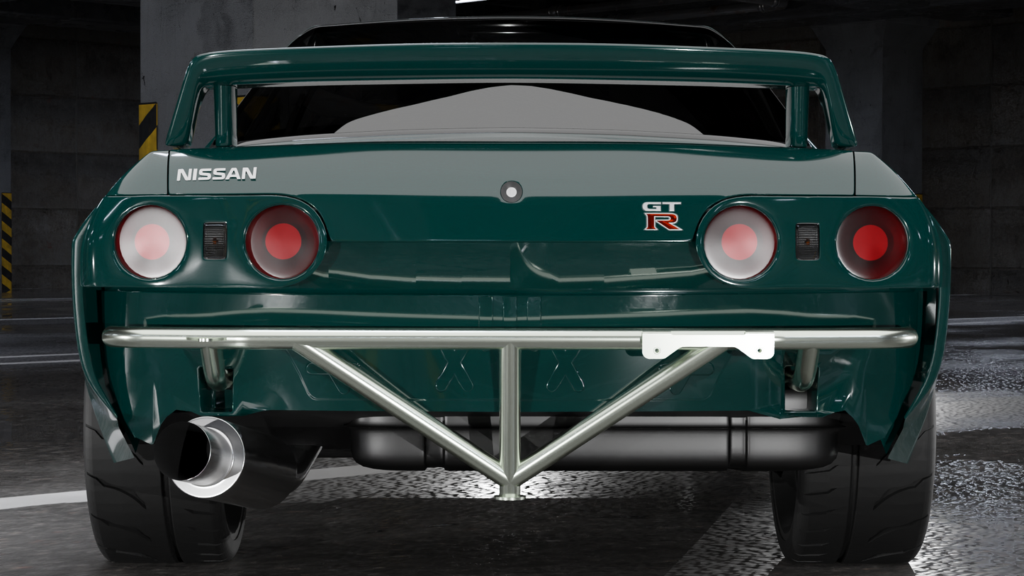True Focus Fabrication - Nissan R32 Skyline Sedan - Rear Standard Bash Bar