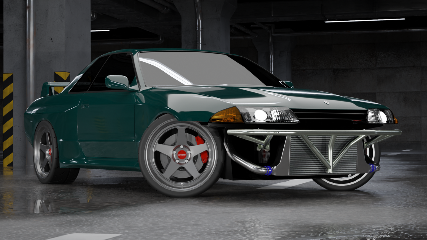 True Focus Fabrication - Nissan R32 Skyline - Front Standard Bash Bar