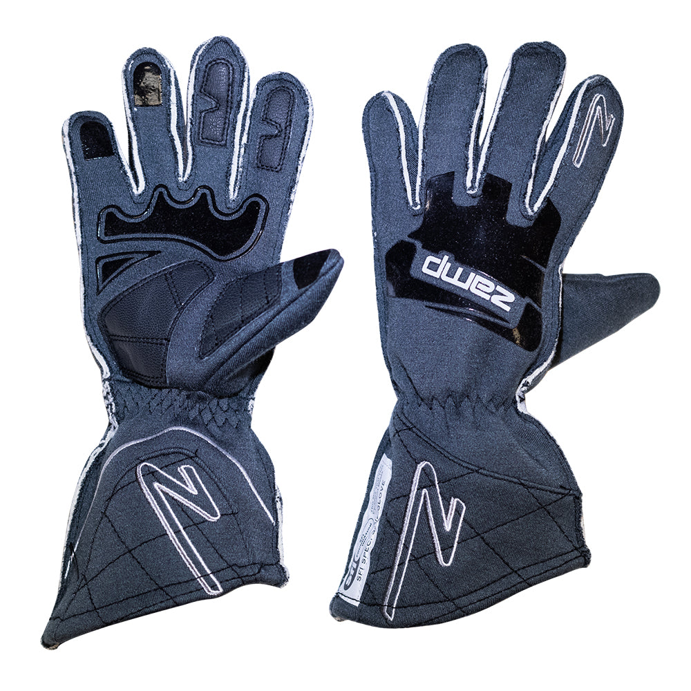 Zamp ZR-50 SFI 3.3/5 Race Gloves Gray XSmall