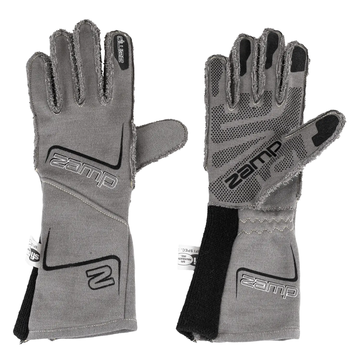 Zamp ZR-70 SFI 3.3/5 Race Gloves Gray Medium