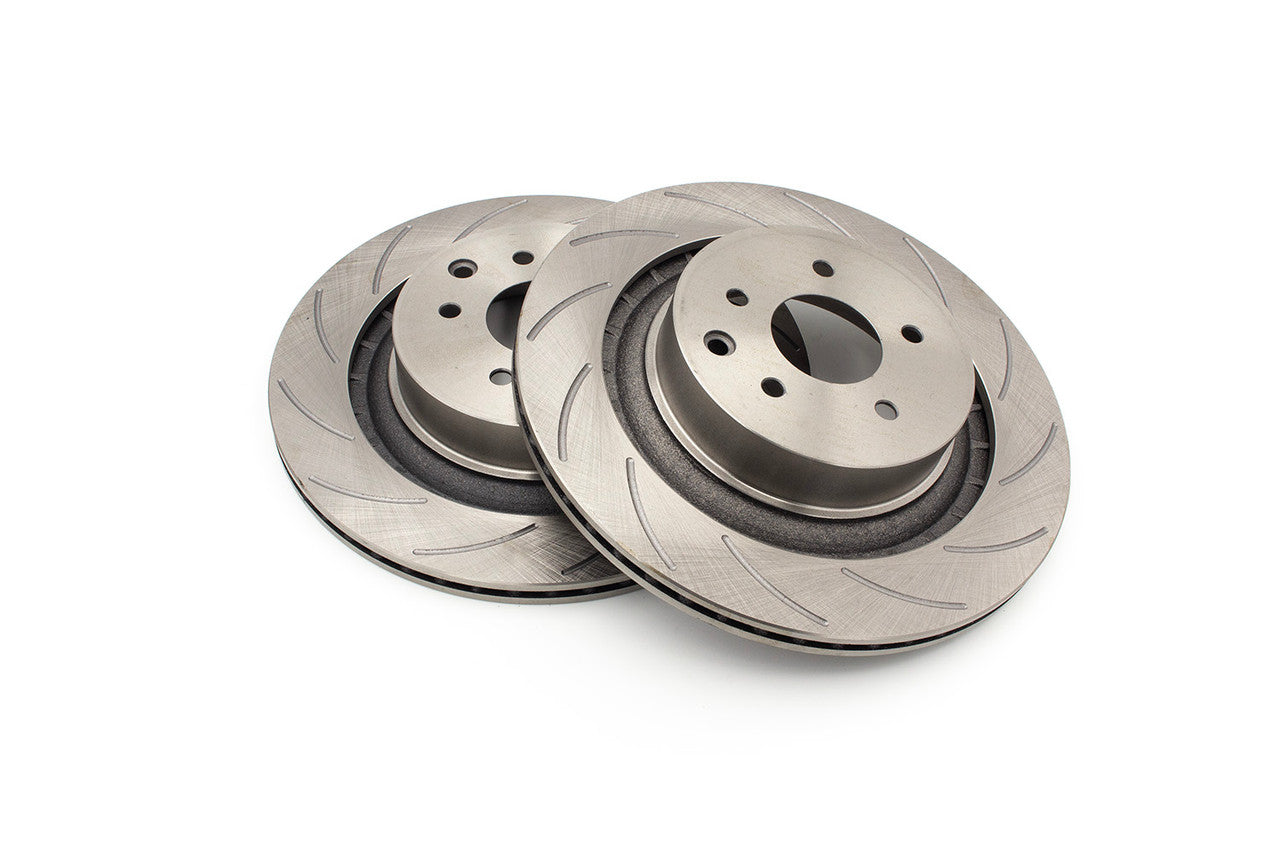 ROFU - Max Street Friction Slotted Rear Rotors PAIR - Nissan 370Z Sport Z34 / Infiniti G37