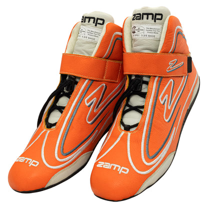 Zamp ZR-50 SFI 3.3/5  Race Shoe Neon ORG Size 8
