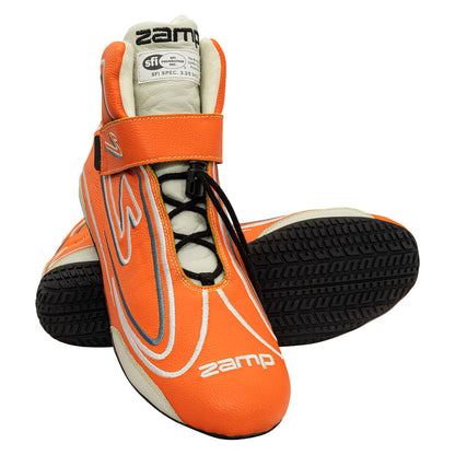 Zamp ZR-50 SFI 3.3/5  Race Shoe Neon ORG Size 8