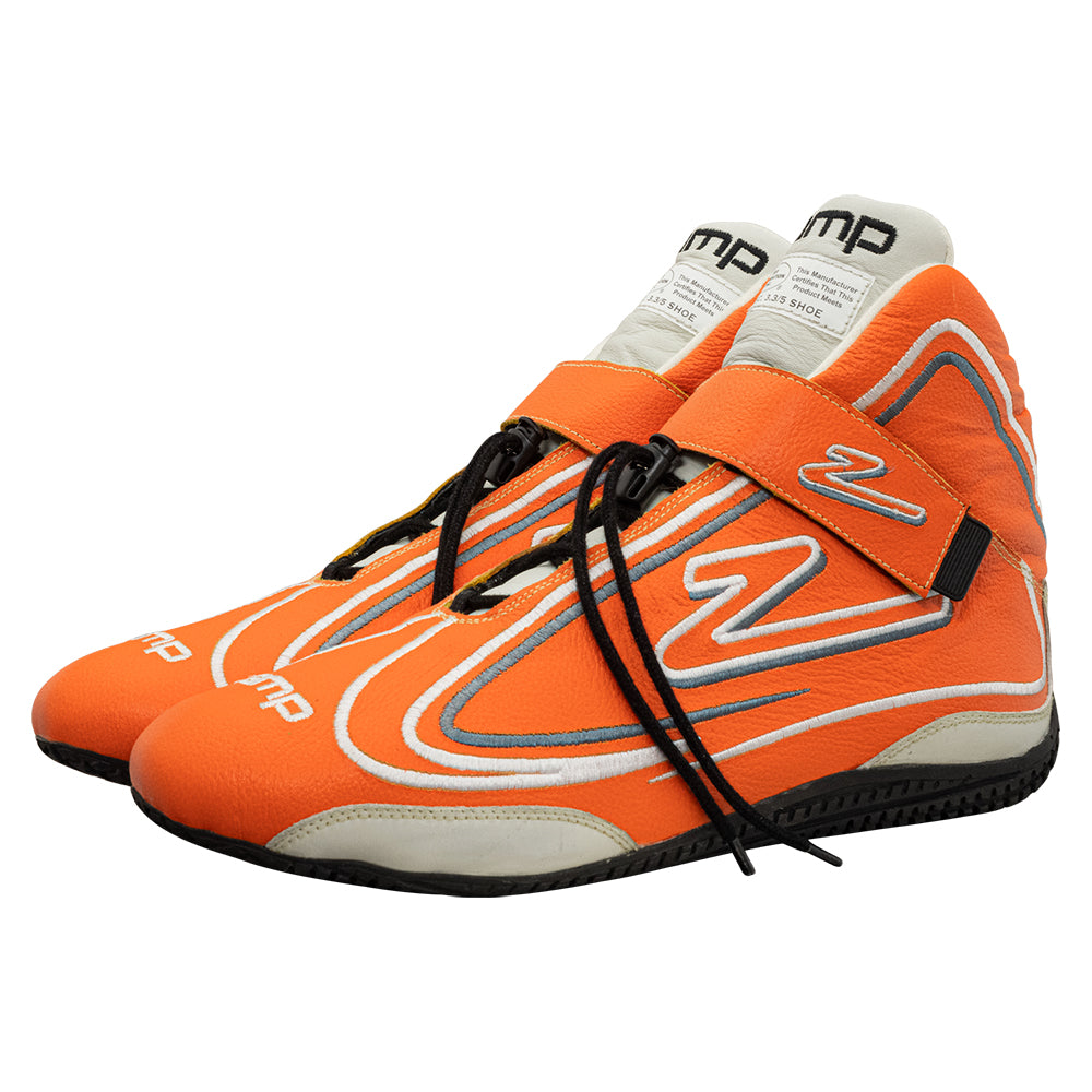 Zamp ZR-50 SFI 3.3/5  Race Shoe Neon ORG Size 8