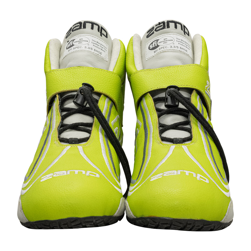 Zamp ZR-50 SFI 3.3/5  Race Shoe Neon GRN Size 12