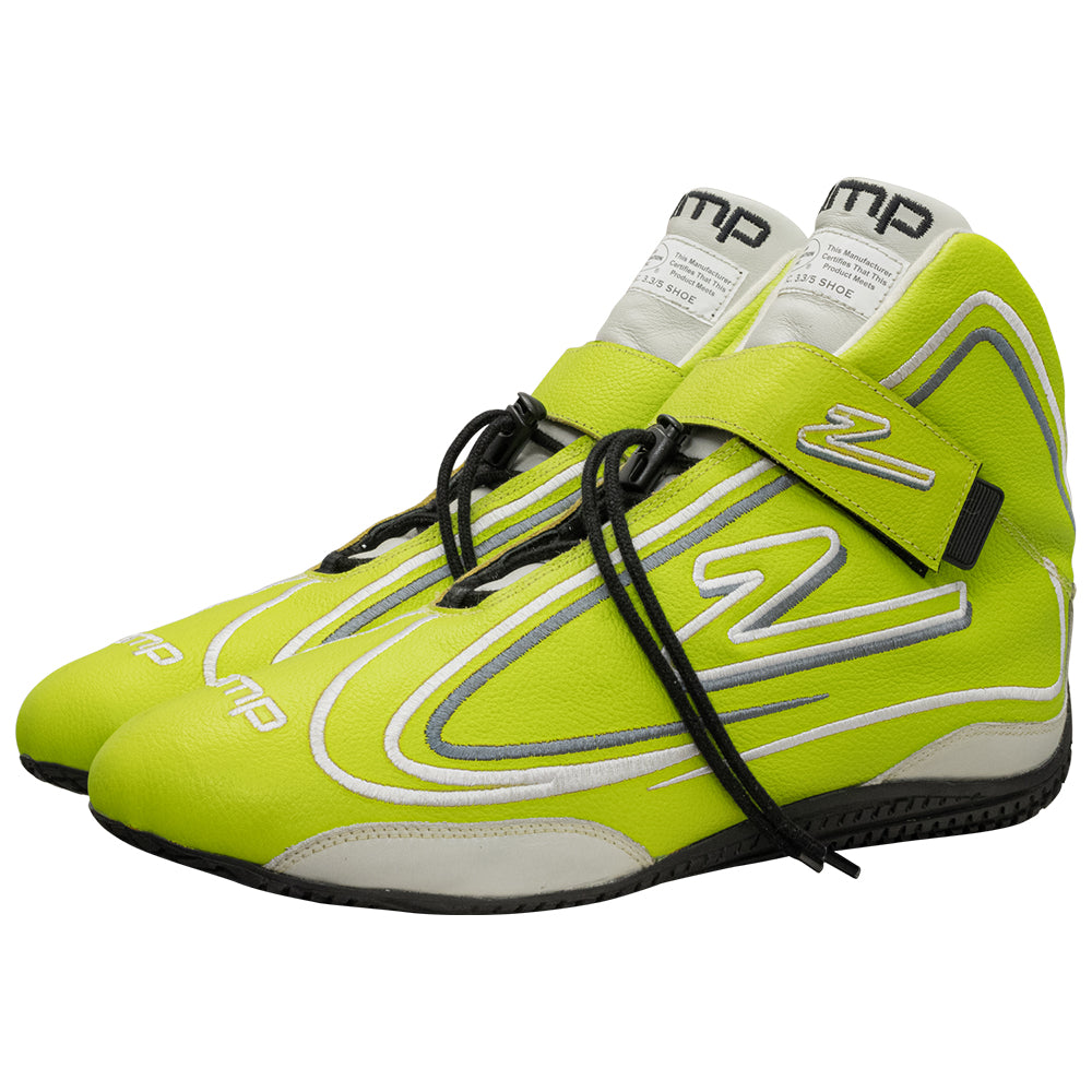 Zamp ZR-50 SFI 3.3/5  Race Shoe Neon GRN Size 11
