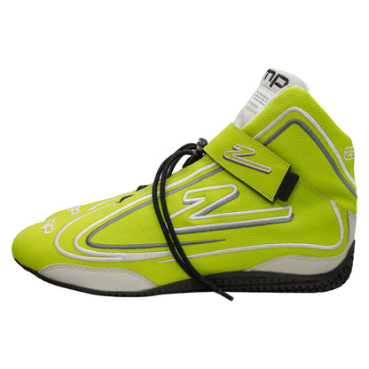 Zamp ZR-50 SFI 3.3/5  Race Shoe Neon GRN Size 12
