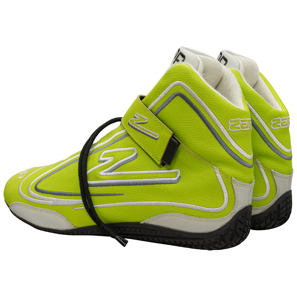Zamp ZR-50 SFI 3.3/5  Race Shoe Neon GRN Size 12
