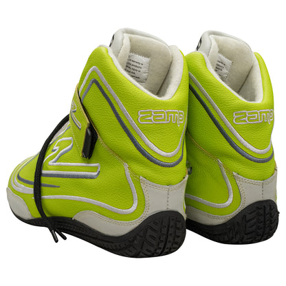 Zamp ZR-50 SFI 3.3/5  Race Shoe Neon GRN Size 12