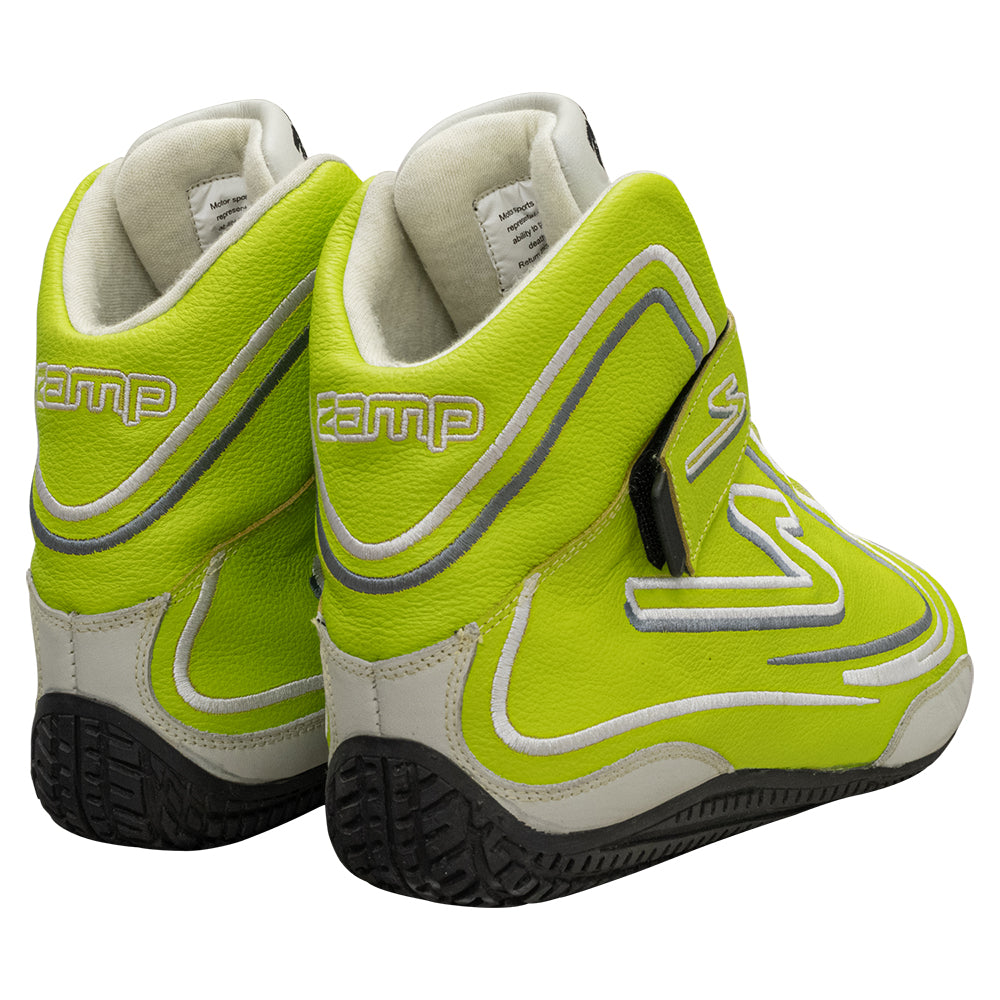 Zamp ZR-50 SFI 3.3/5  Race Shoe Neon GRN Size 9