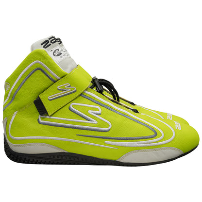 Zamp ZR-50 SFI 3.3/5  Race Shoe Neon GRN Size 12