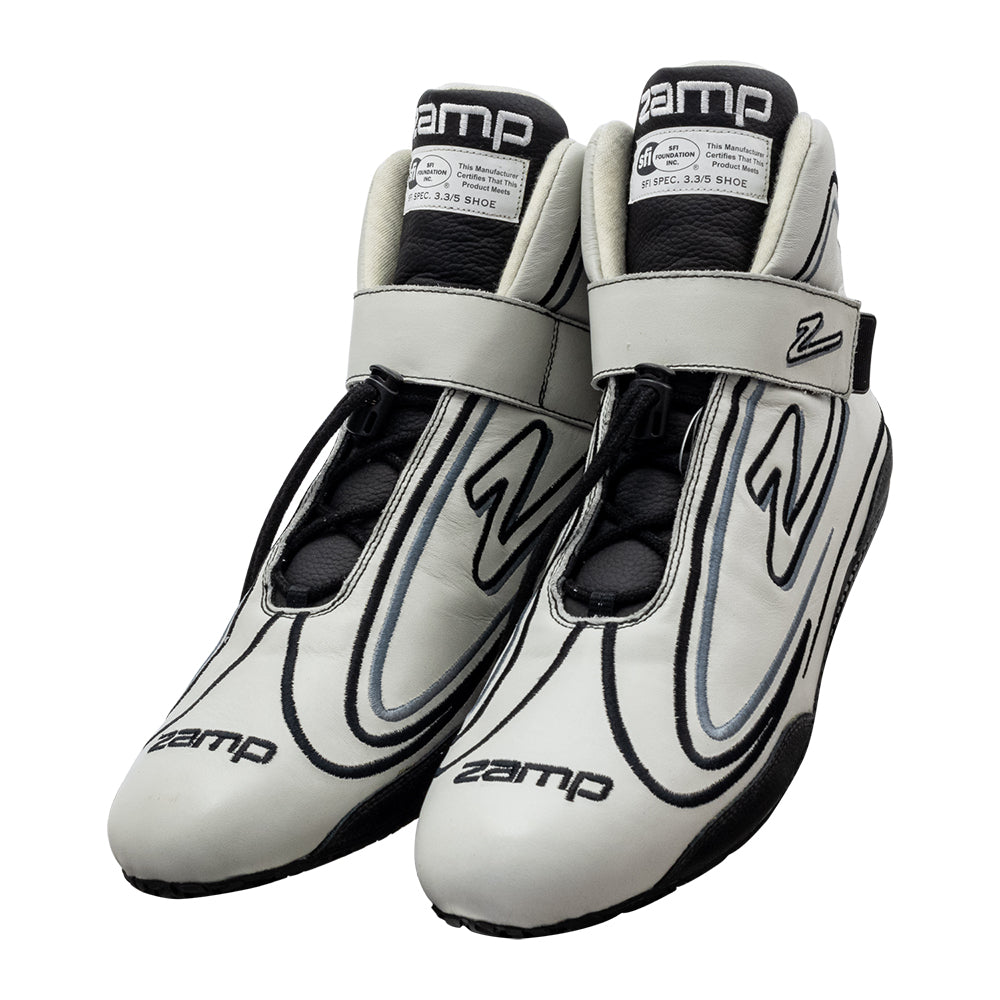 Zamp ZR-50 SFI 3.3/5  Race Shoe Gray Size 8