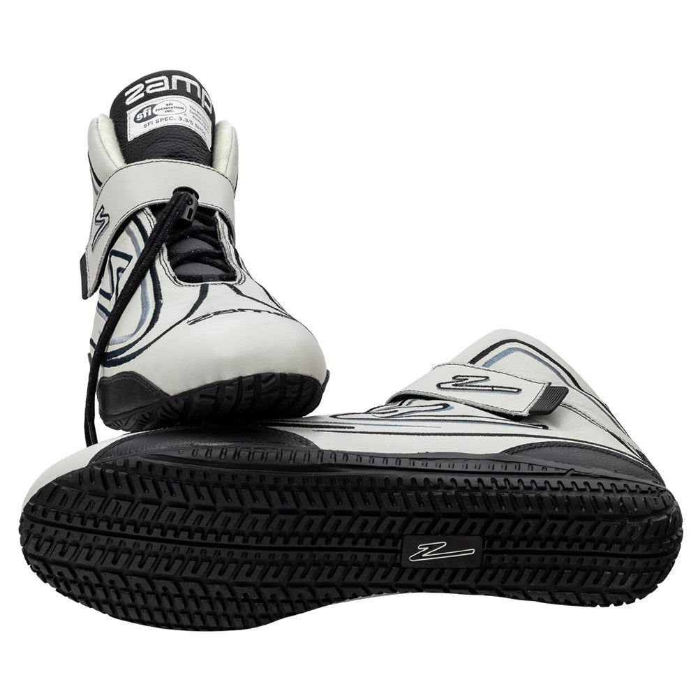 Zamp ZR-50 SFI 3.3/5  Race Shoe Gray Size 8