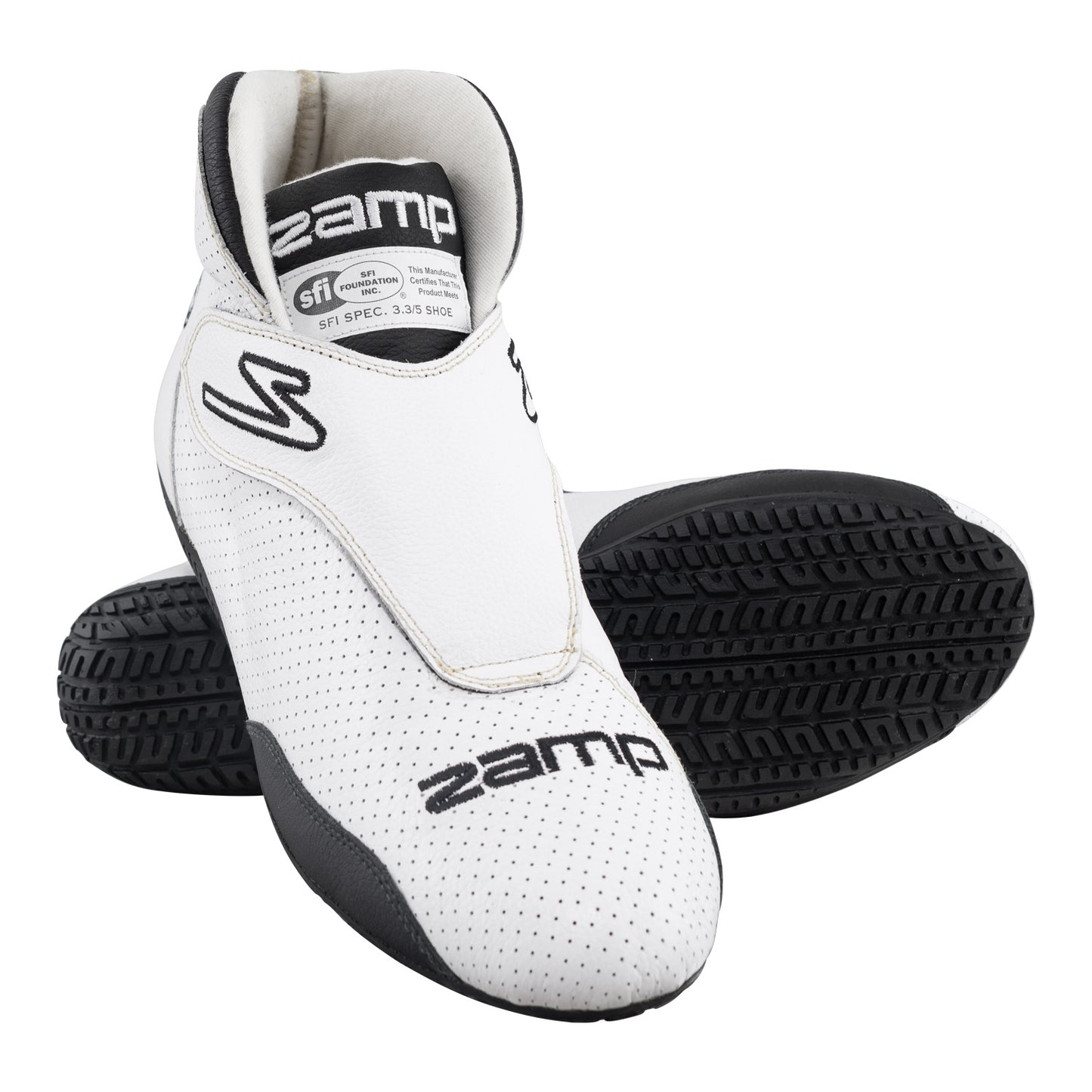 Zamp ZR-60 SFI 3.3/5 Race Shoe White Size 10