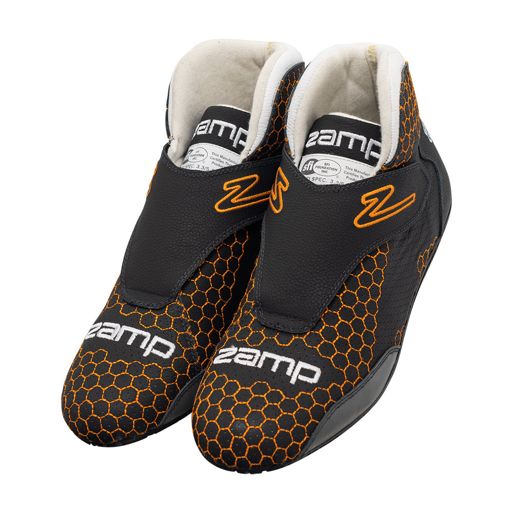 Zamp ZR-60 SFI 3.3/5 Race Shoe HC Orange Size 8