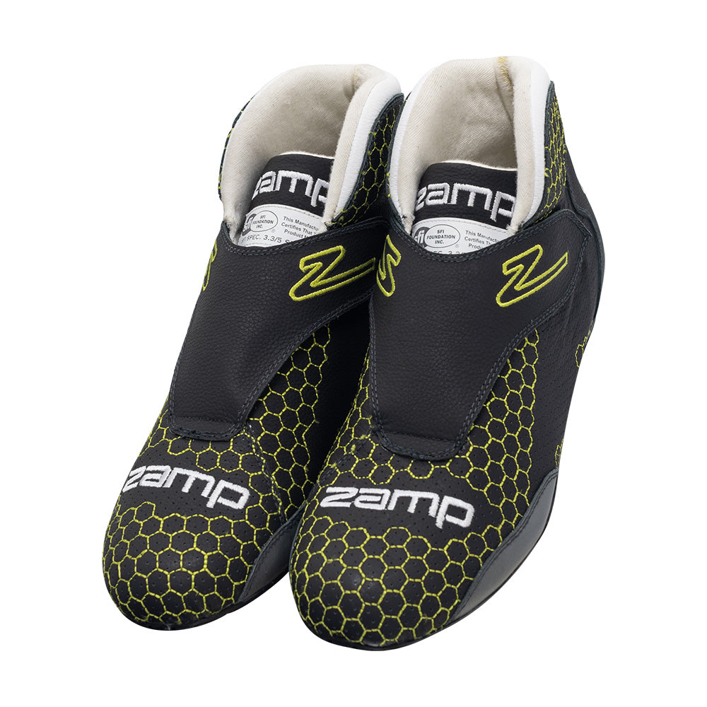 Zamp ZR-60 SFI 3.3/5 Race Shoe HC Green Size 8