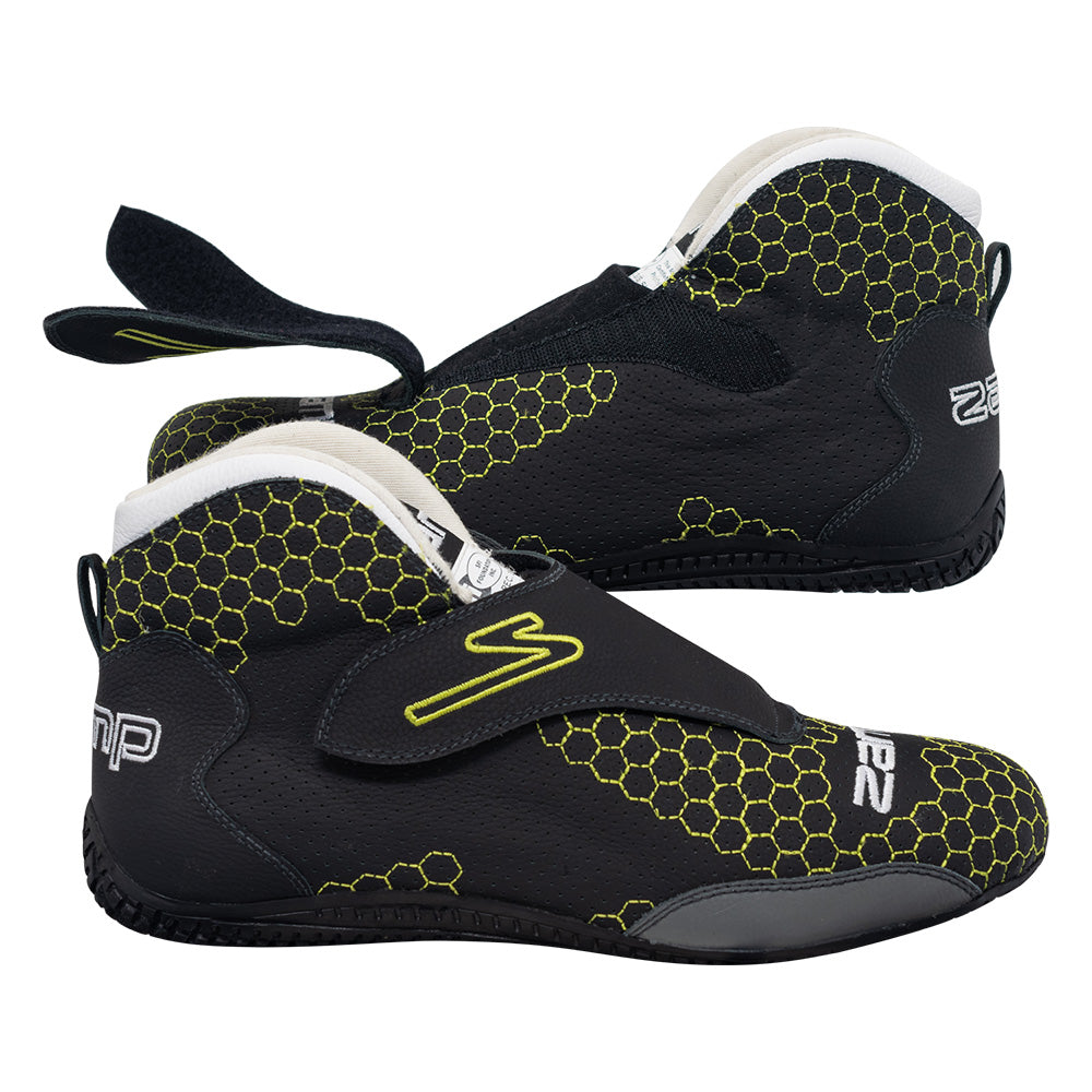 Zamp ZR-60 SFI 3.3/5 Race Shoe HC Green Size 8