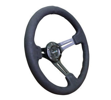 NRG - 350MM 3" DEEP DISH WITH SLITS ALCANTARA