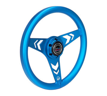 NRG  - ARROW CUTOUT ALUMINUM STEERING WHEEL