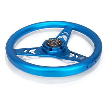 NRG  - ARROW CUTOUT ALUMINUM STEERING WHEEL