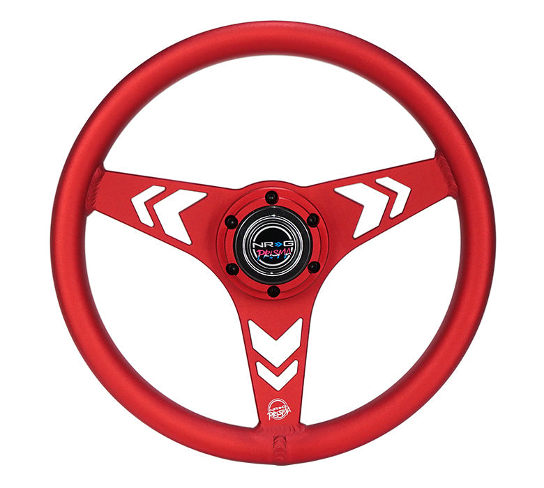 NRG  - ARROW CUTOUT ALUMINUM STEERING WHEEL