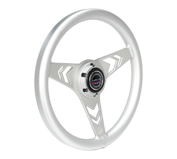 NRG  - ARROW CUTOUT ALUMINUM STEERING WHEEL