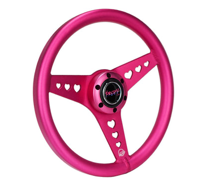 NRG - HEART CUTOUT ALUMINUM STEERING WHEEL
