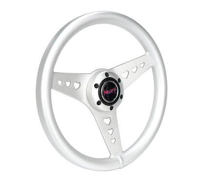NRG - HEART CUTOUT ALUMINUM STEERING WHEEL