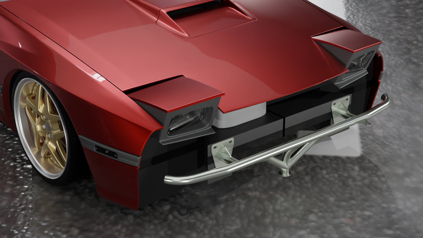 True Focus Fabrication - Mazda RX-7 FC - Front Standard Bash Bar