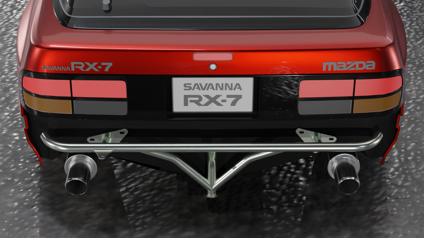 True Focus Fabrication - Mazda RX-7 FC - Rear Standard Bash Bar