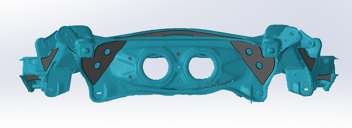 GKTECH - Toyota JZX90 & JZX100 Subframe Weld In Reinforcement Plates