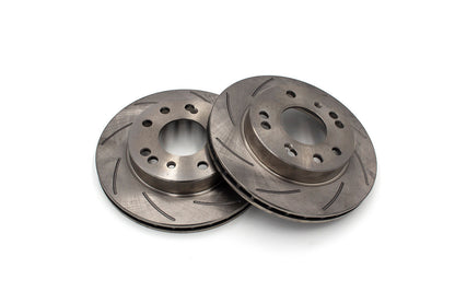 ROFU - Max Street Friction Slotted Front Rotors Nissan 240SX S13 / S14 - 4 & 5 LUG