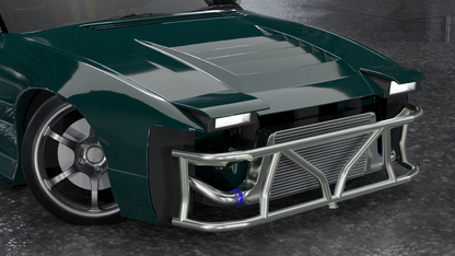 True Focus Fabrication - Nissan S13 Pop Up Headlight - Front Dual Row Bash Bar