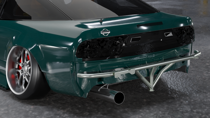 True Focus Fabrication - Nissan 240SX S13 Hatchback - Rear Standard Bash Bar