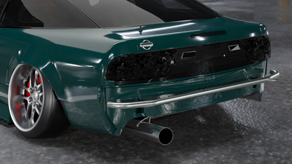 True Focus Fabrication - Nissan 240SX S13 Hatchback - Rear Standard Bash Bar
