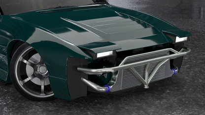True Focus Fabrication - Nissan 240SX S13 Pop Up Headlights - Front Standard Bash Bar