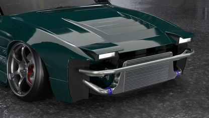 True Focus Fabrication - Nissan 240SX S13 Pop Up Headlights - Front Standard Bash Bar