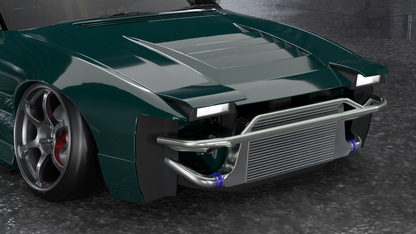 True Focus Fabrication - Nissan 240SX S13 Pop Up Headlights - Front Standard Bash Bar