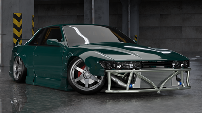 True Focus Fabrication - Nissan S13/S14/S15/R32 - Front Dual Row Bash Bar - Type 1
