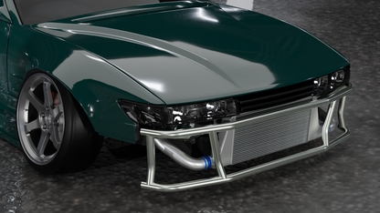 True Focus Fabrication - Nissan S13/S14/S15/R32 - Front Dual Row Bash Bar - Type 2