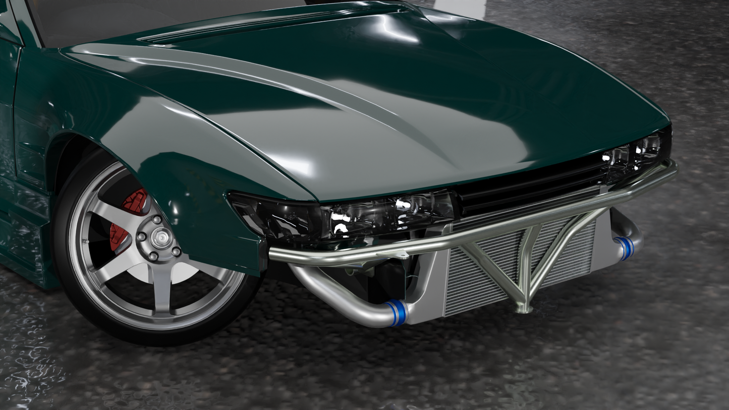 True Focus Fabrication - Nissan Silvia S13  - Front Standard Bash Bar